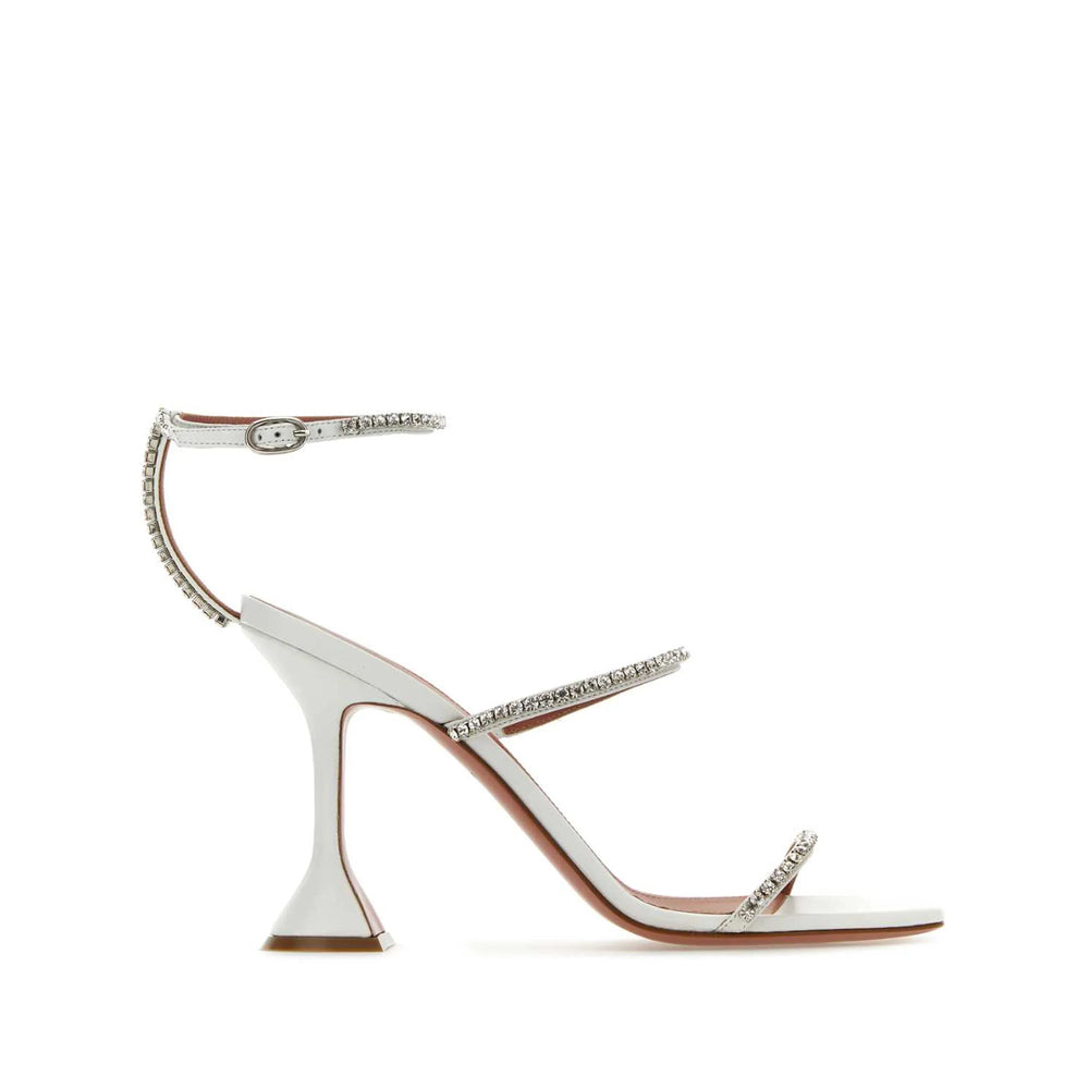 Amina Muaddi White Sandals Women AMINA MUADDI