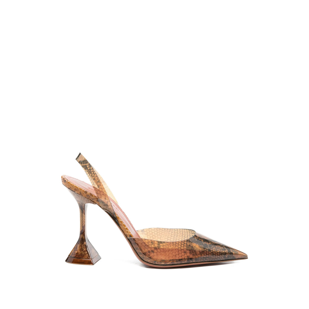 Amina Muaddi Brown Shoes Women AMINA MUADDI