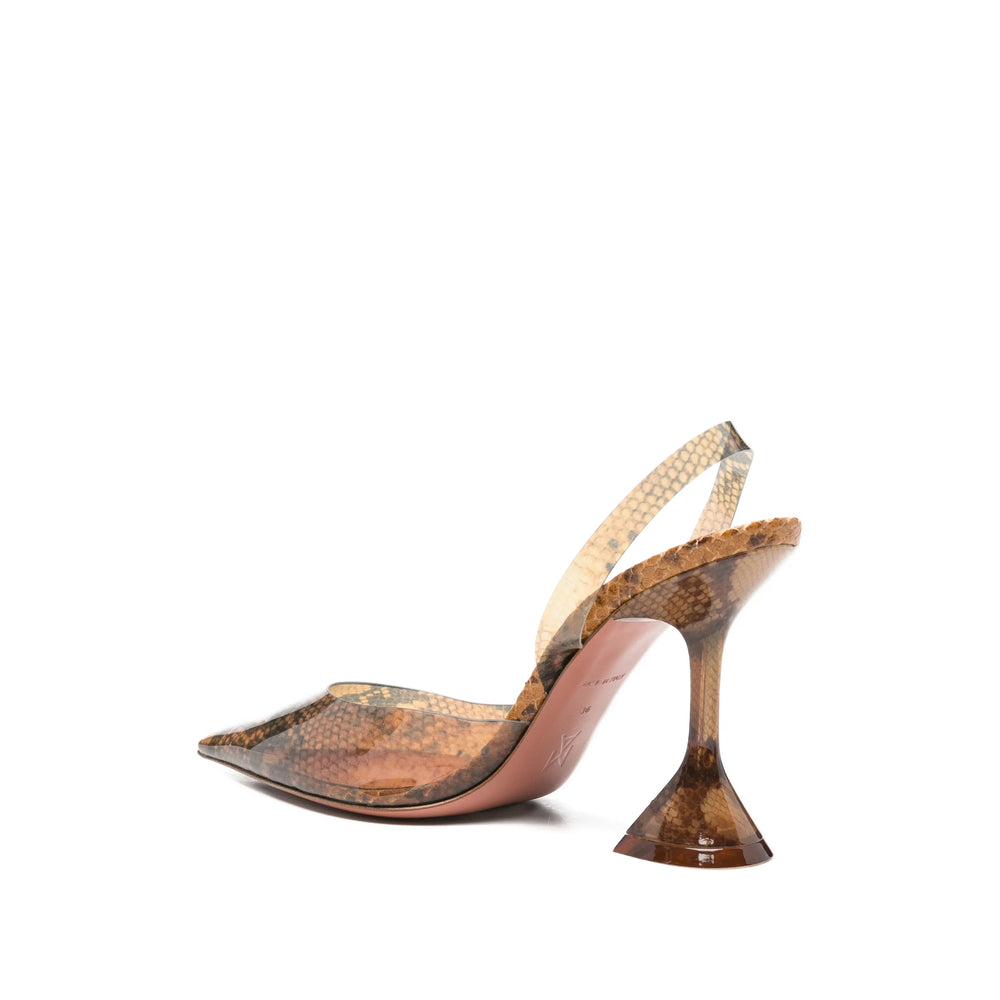 Amina Muaddi Brown Shoes Women AMINA MUADDI