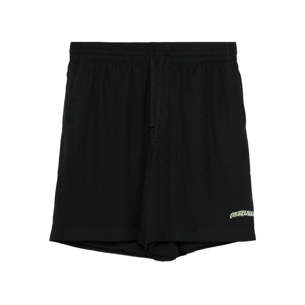 Casablanca Black Shorts - Track & Running Shorts Men CASABLANCA