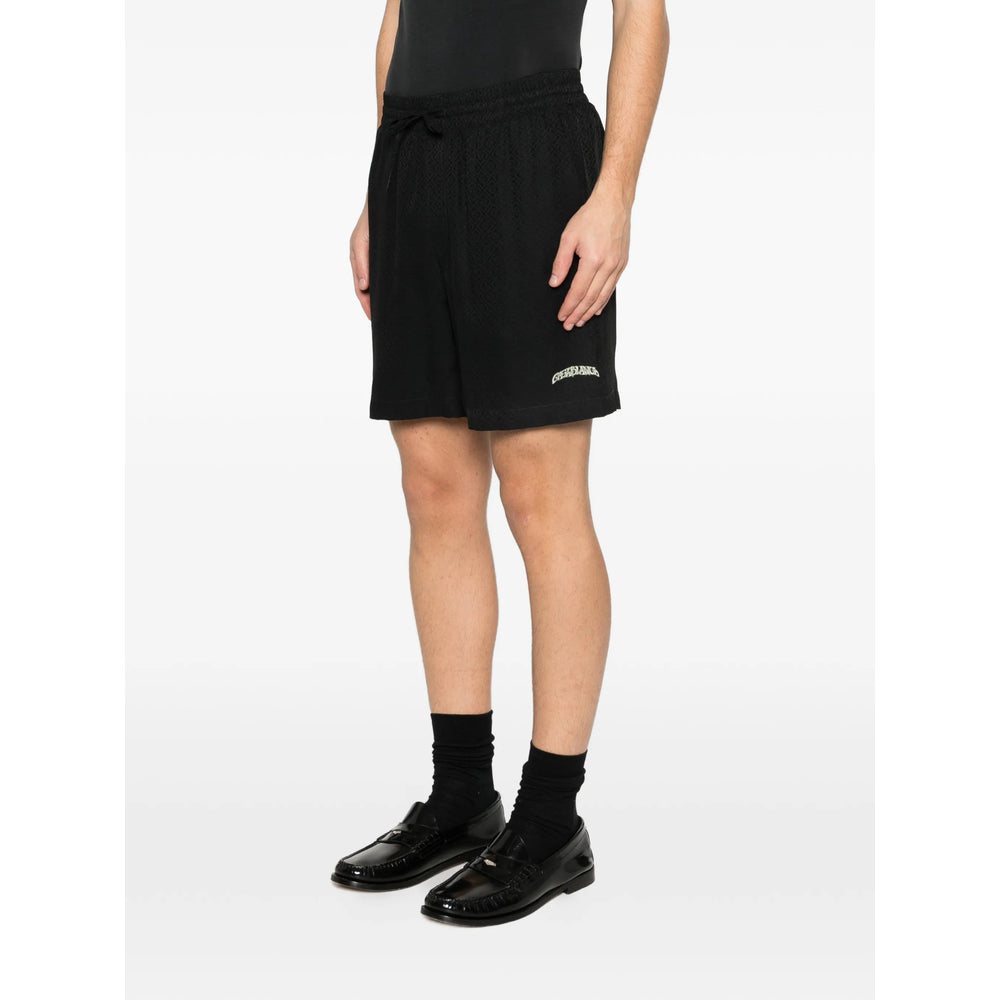 Casablanca Black Shorts - Track & Running Shorts Men CASABLANCA