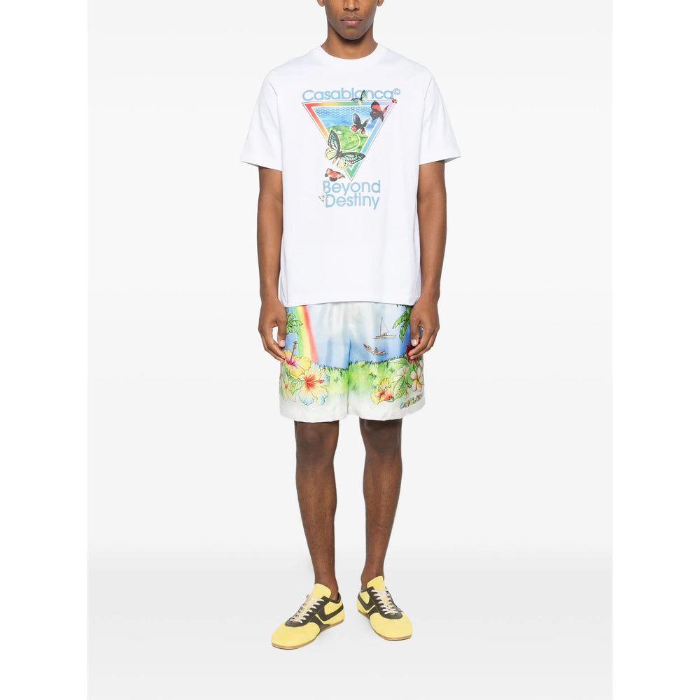 Casablanca Blue Shorts - Deck Shorts Men CASABLANCA