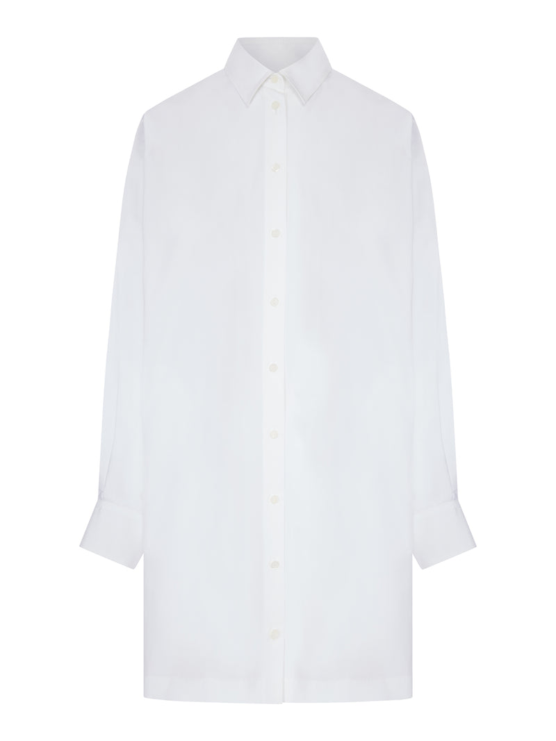 Loewe Women Lightweight Cotton Poplin Dress With Bat Sleeves LOEWE
