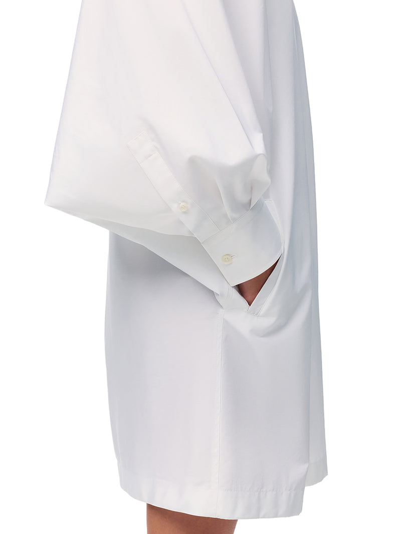 Loewe Women Lightweight Cotton Poplin Dress With Bat Sleeves LOEWE