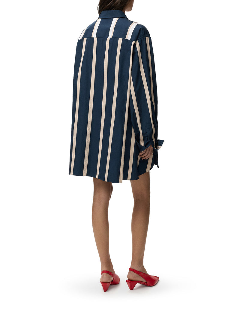 Loewe Women Striped Cotton Chemisier LOEWE