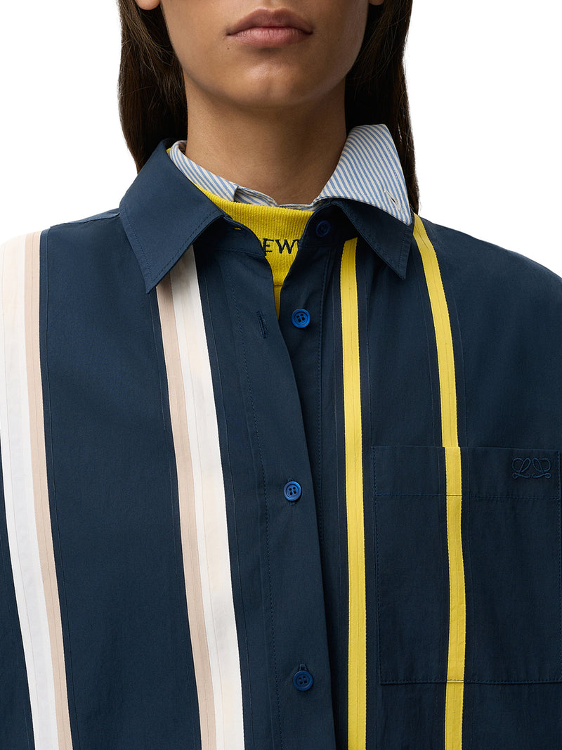 Loewe Women Striped Cotton Chemisier LOEWE