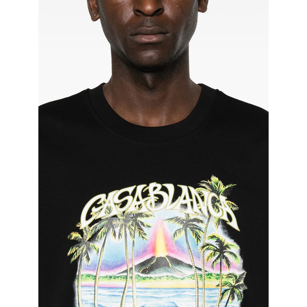 Casablanca Black T-Shirts & Vests - T-Shirts Men CASABLANCA