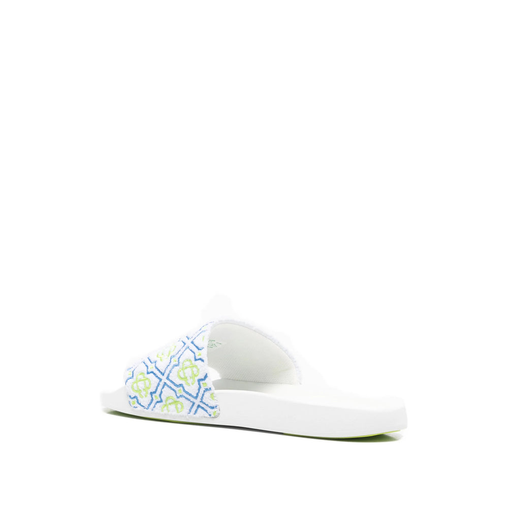 Casablanca White Flip-Flops & Slides Men CASABLANCA