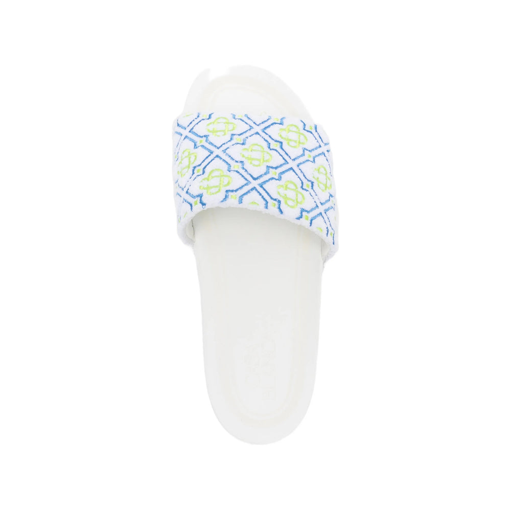 Casablanca White Flip-Flops & Slides Men CASABLANCA
