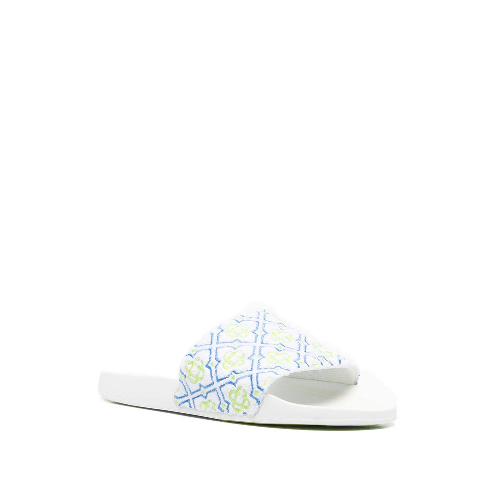Casablanca White Flip-Flops & Slides Men CASABLANCA