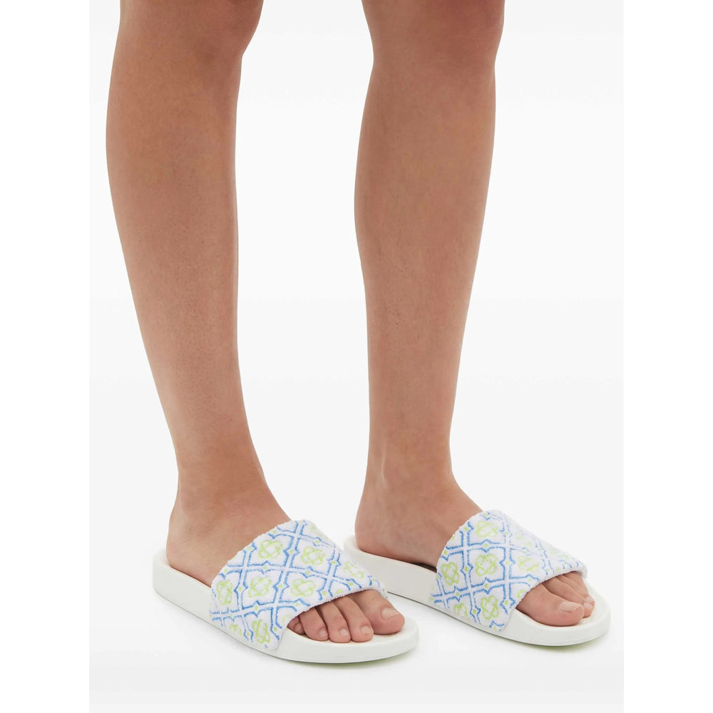 Casablanca White Flip-Flops & Slides Men CASABLANCA