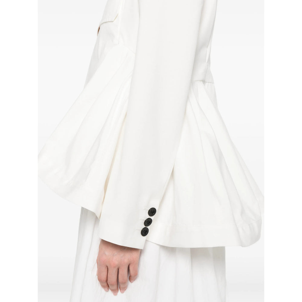 Sacai White Jackets - Blazers Women SACAI