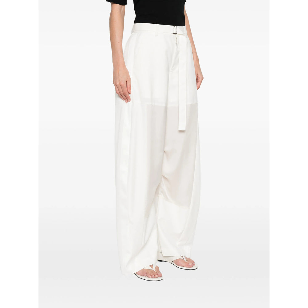 Sacai Neutrals Trousers - Palazzo Pants Women SACAI