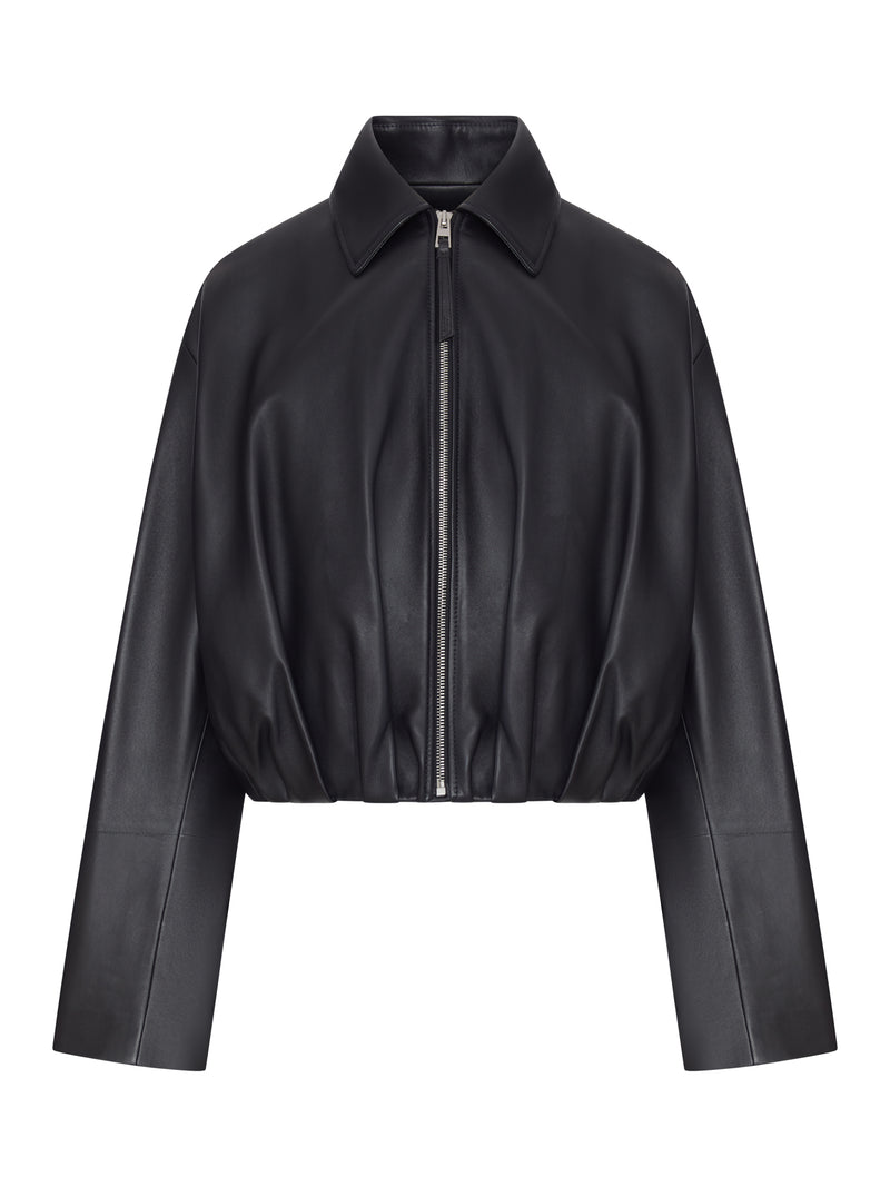 Loewe Women Lamb Nappa Jacket With Asymmetric Draping At The Back LOEWE