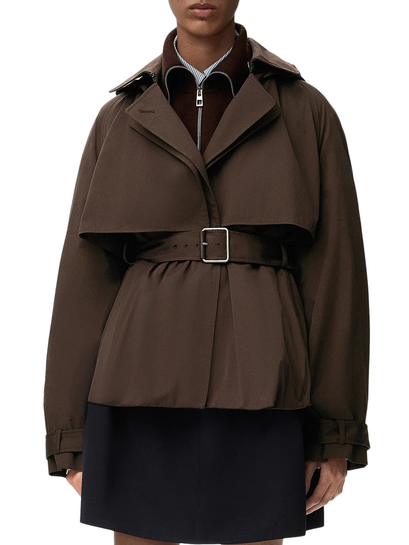 Loewe Women Cotton And Silk Gabardine Jacket With A Balloon Silhouette LOEWE
