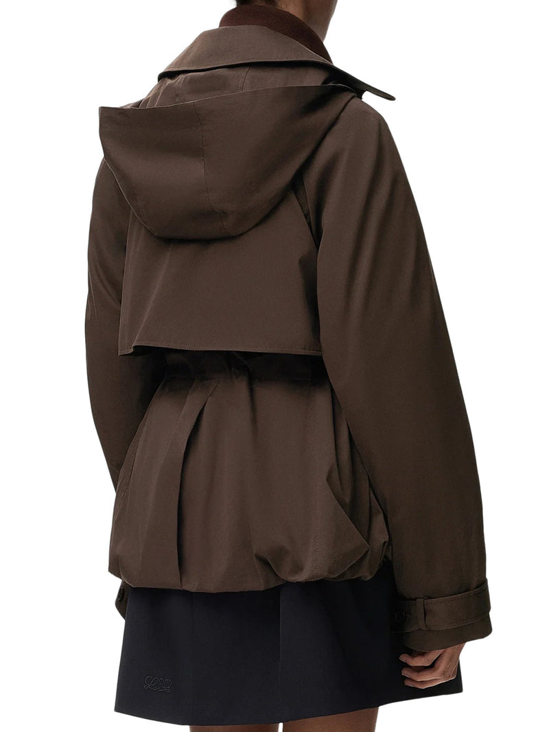 Loewe Women Cotton And Silk Gabardine Jacket With A Balloon Silhouette LOEWE