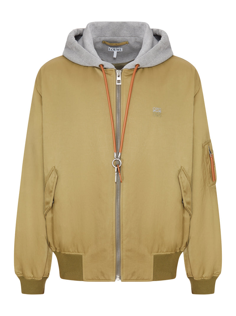 Loewe Men Technical Fabric Bomber Jacket LOEWE