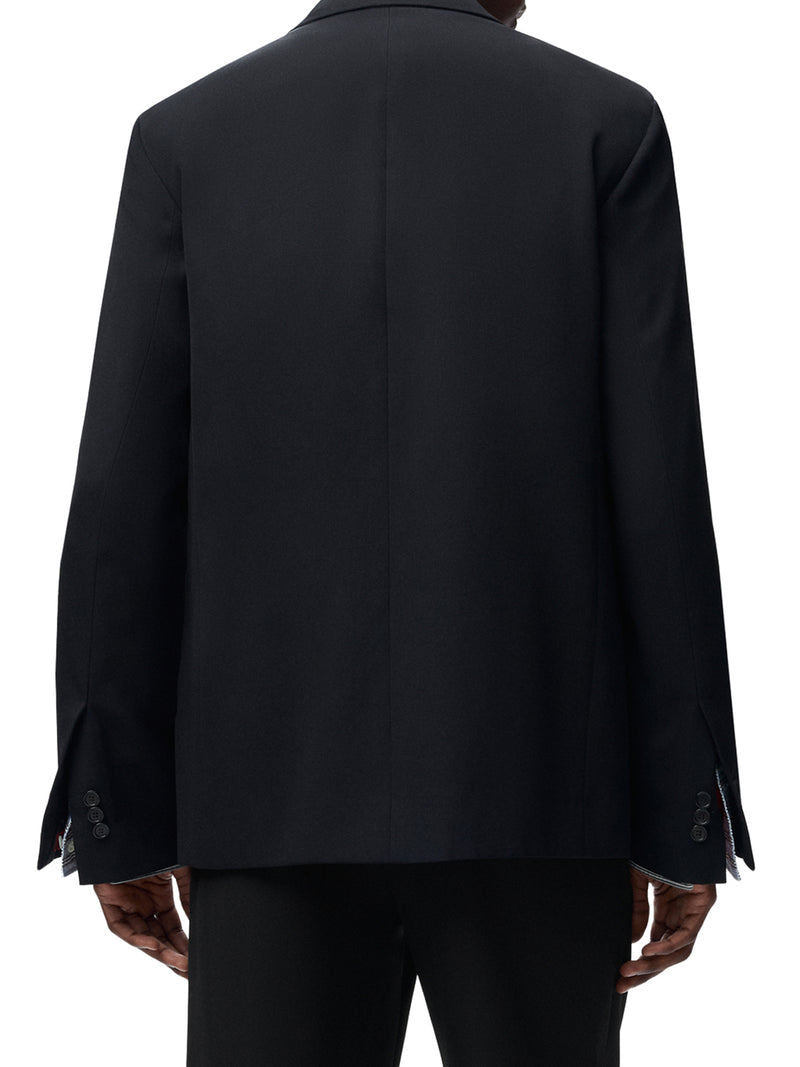 Loewe Men Sartorial Wool Jacket With Contrasting Double-Layer Cuffs LOEWE