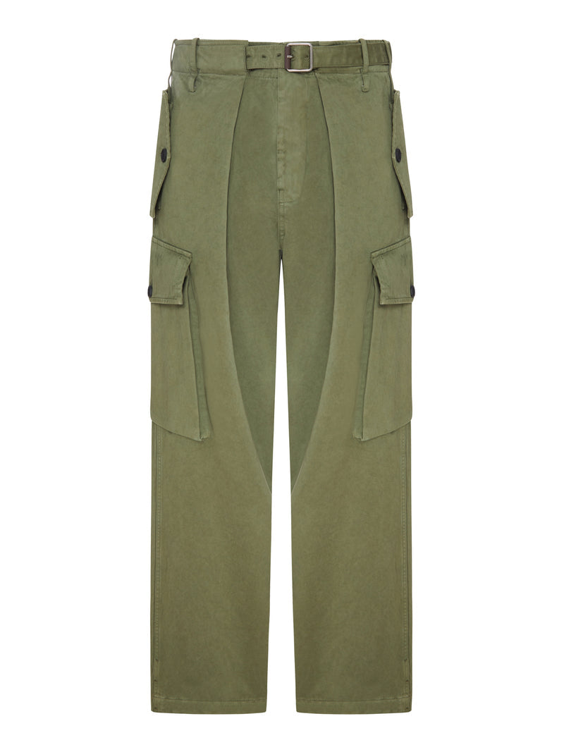 Loewe Men Cotton Cargo Pants LOEWE
