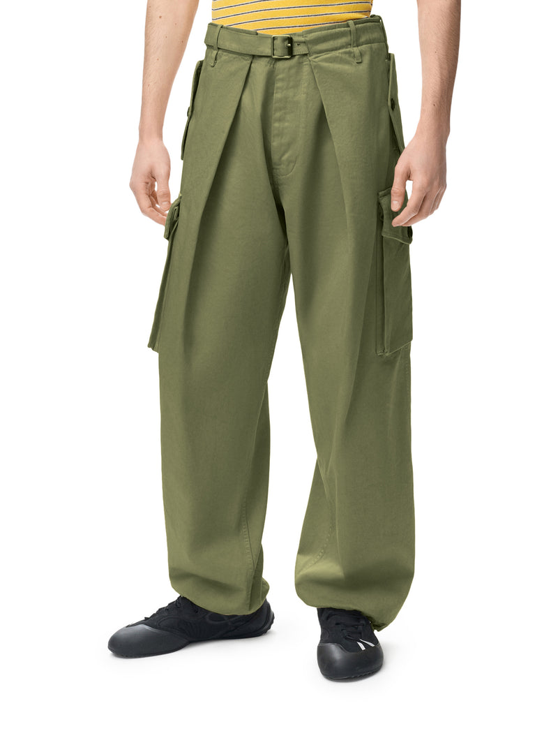 Loewe Men Cotton Cargo Pants LOEWE
