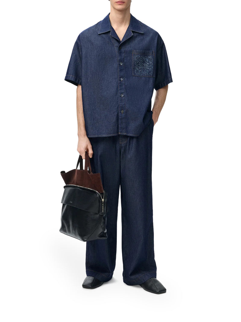 Loewe Men Lightweight Cotton Chambray Shirt LOEWE