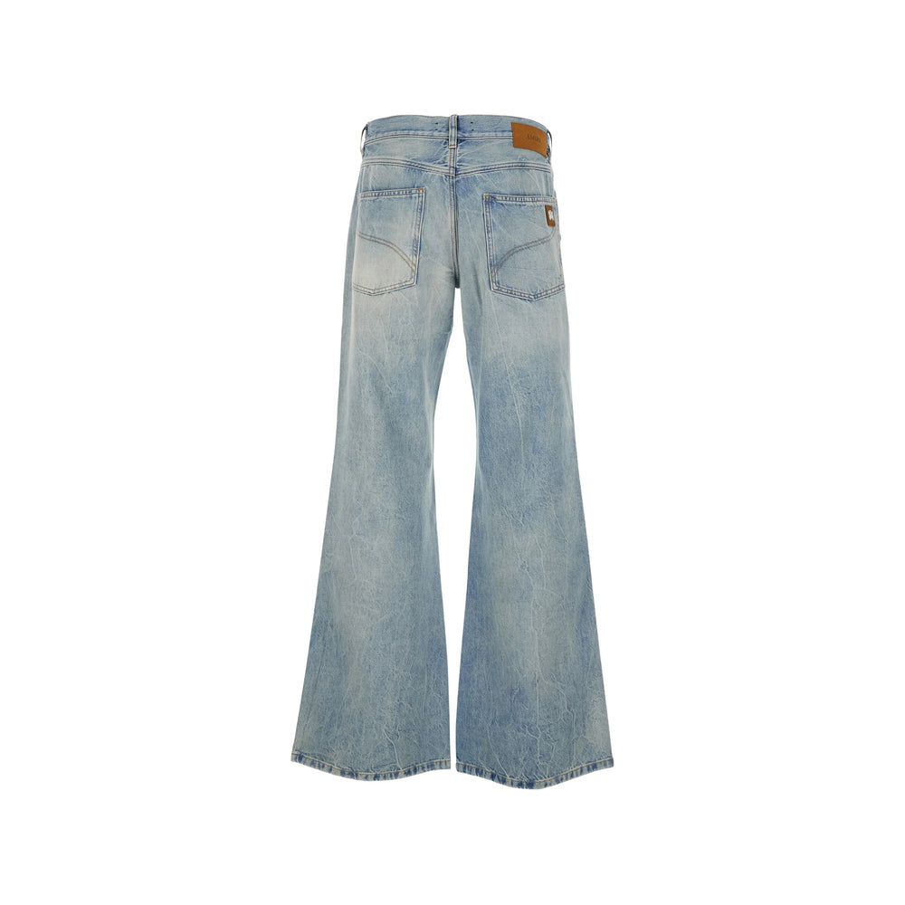 Amiri Blue Denim - Wide-Leg Jeans Men AMIRI