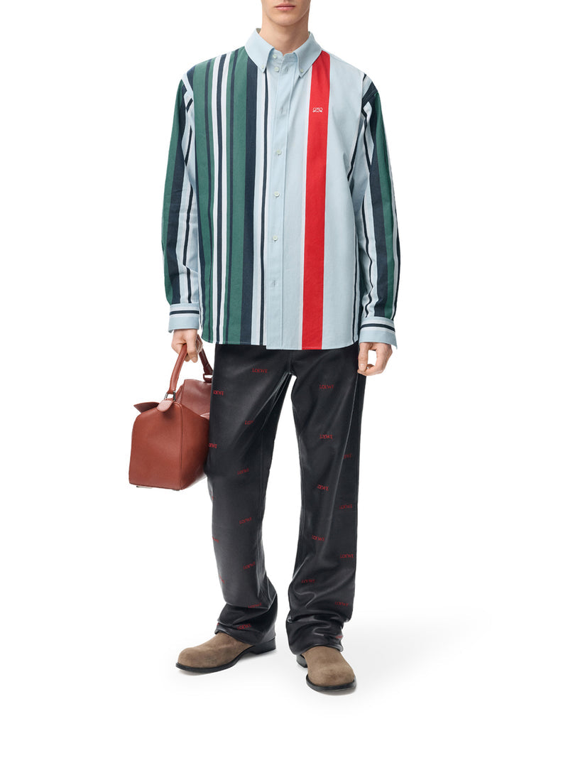 Loewe Men Mid-Weight Striped Cotton Twill Shirt LOEWE