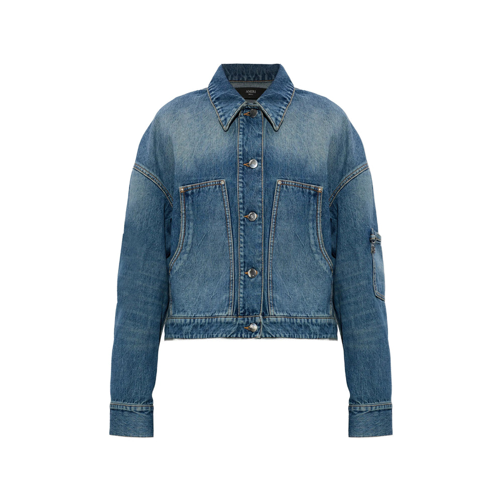 Amiri Blue Jackets - Denim Jackets Women AMIRI