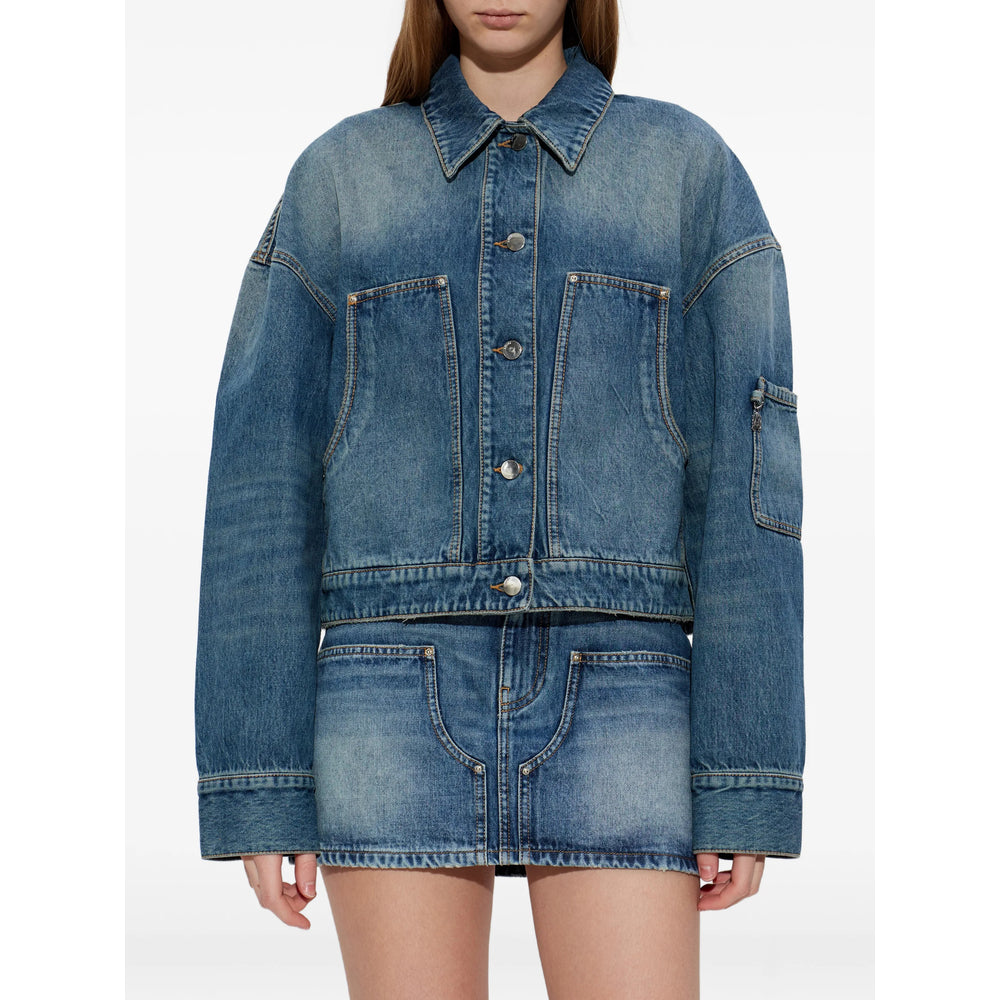 Amiri Blue Jackets - Denim Jackets Women AMIRI
