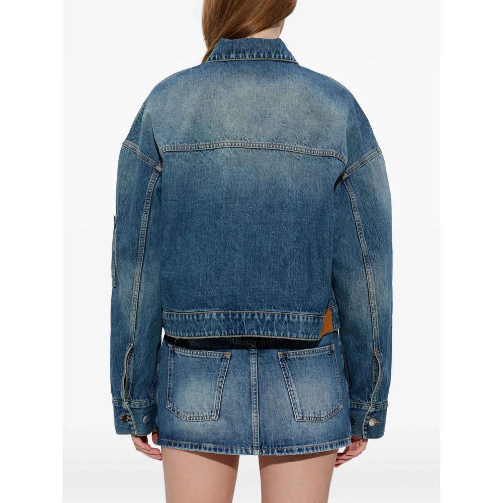 Amiri Blue Jackets - Denim Jackets Women AMIRI