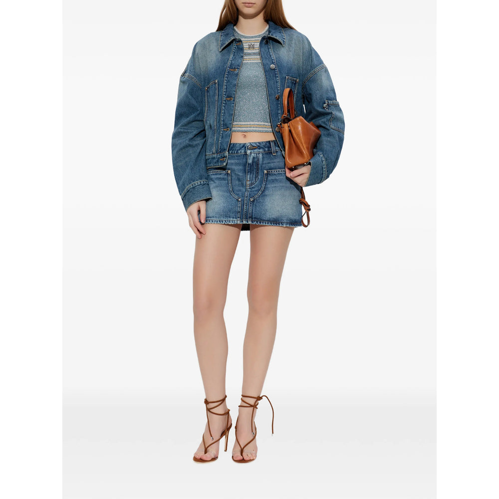 Amiri Blue Jackets - Denim Jackets Women AMIRI