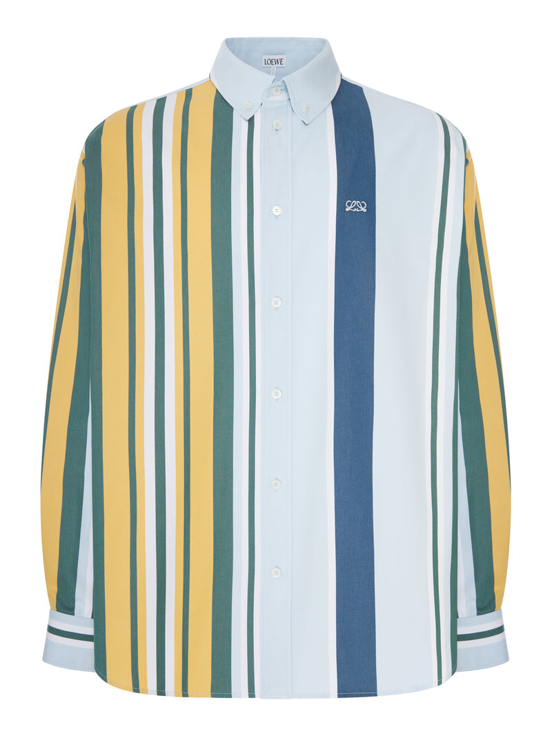 Loewe Men Mid-Weight Striped Cotton Twill Shirt LOEWE