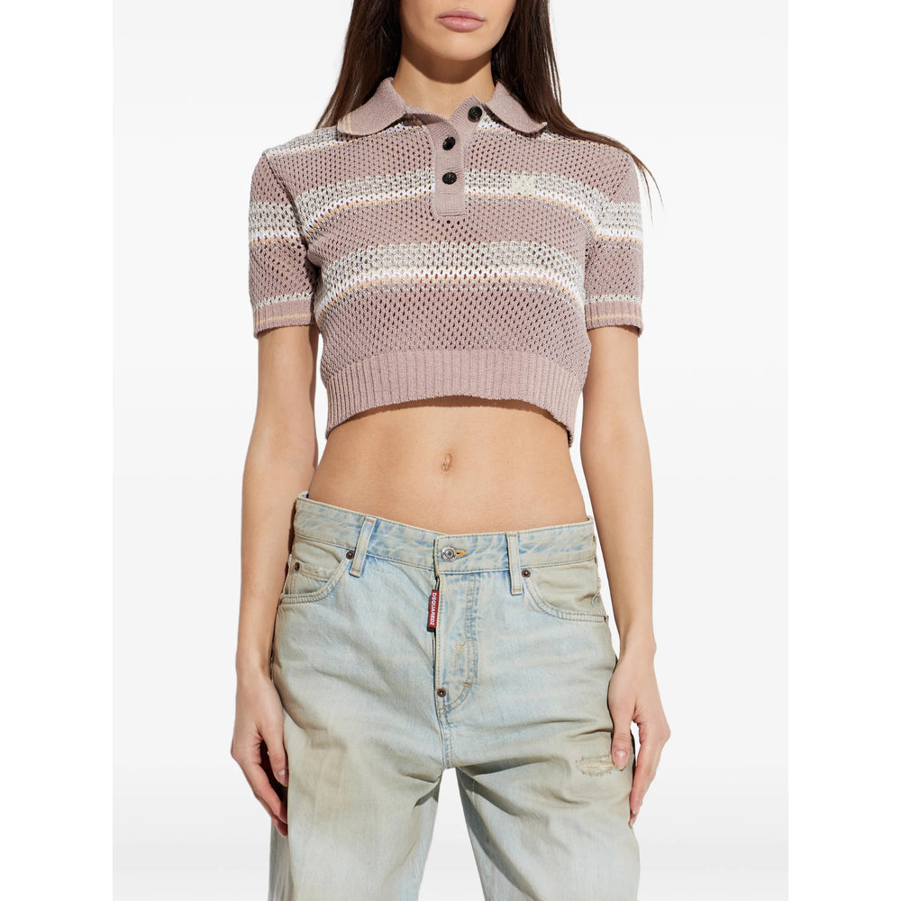 Amiri Pink Tops - Polo Tops Women AMIRI