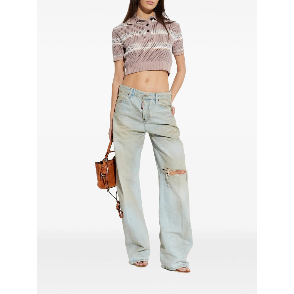 Amiri Pink Tops - Polo Tops Women AMIRI