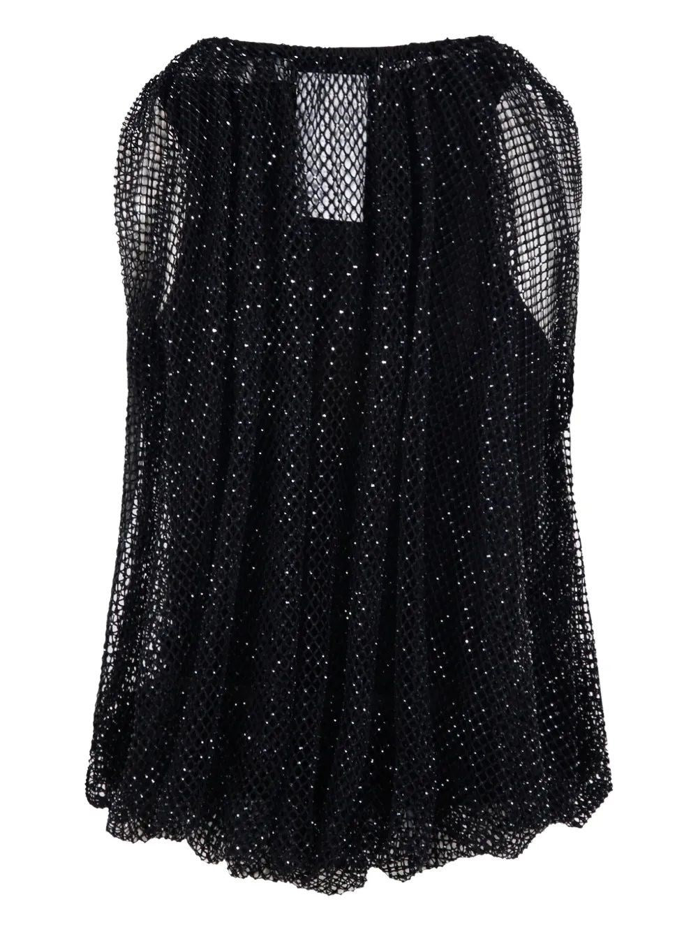 Sportmax Women Mesh Top With Crystals SPORTMAX