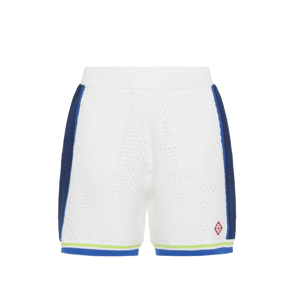 Casablanca White Shorts - Track & Running Shorts Men CASABLANCA