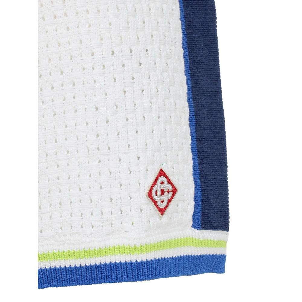 Casablanca White Shorts - Track & Running Shorts Men CASABLANCA