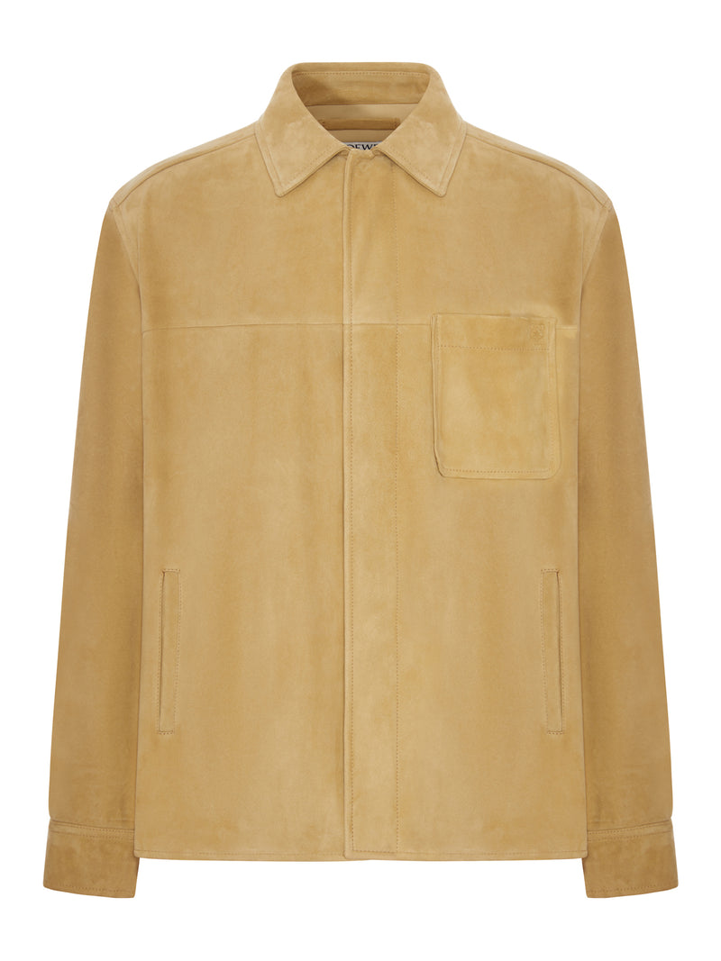 Loewe Men Suede Lambskin Overshirt LOEWE