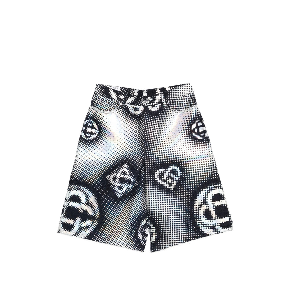 Casablanca Black Shorts - Denim Shorts Men CASABLANCA