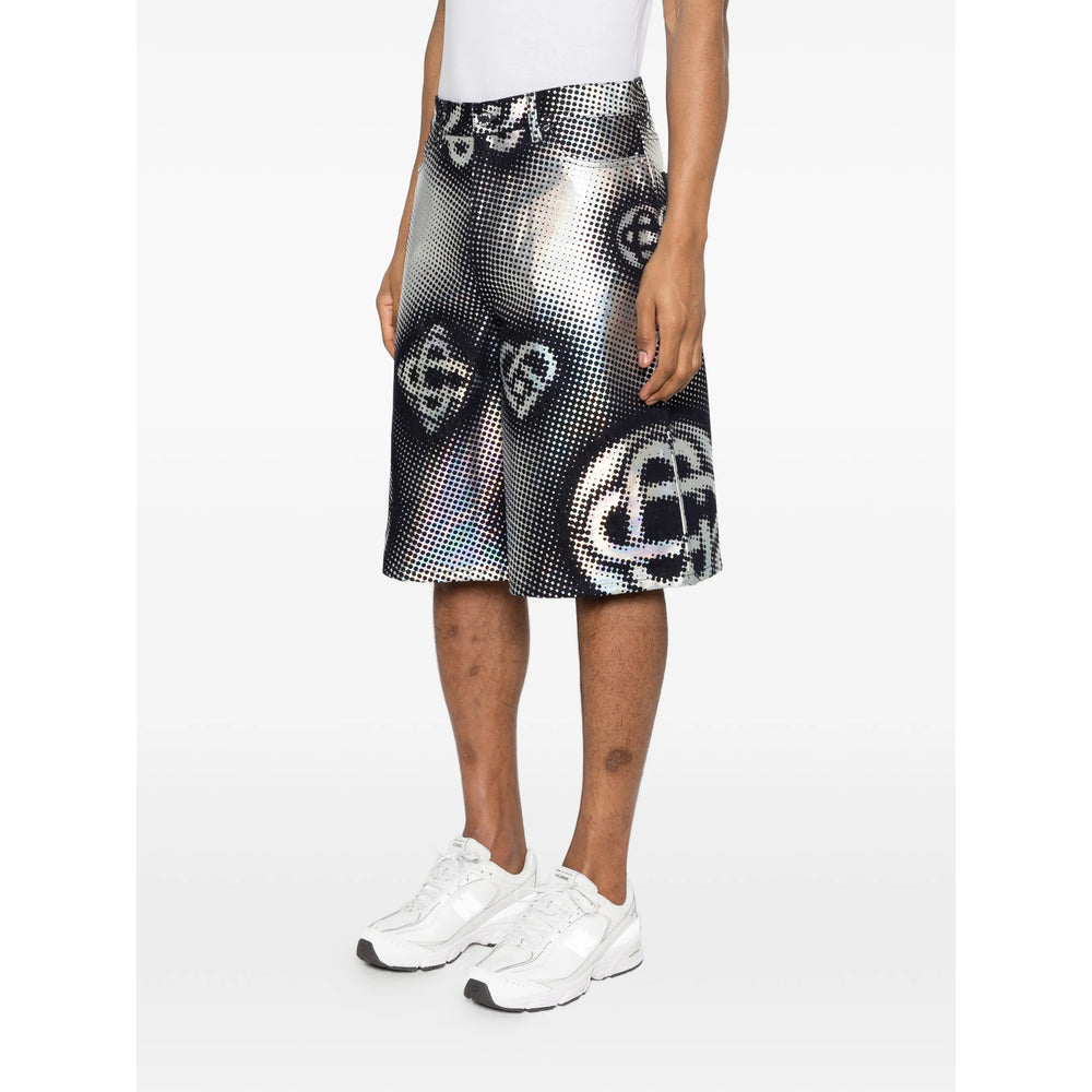 Casablanca Black Shorts - Denim Shorts Men CASABLANCA