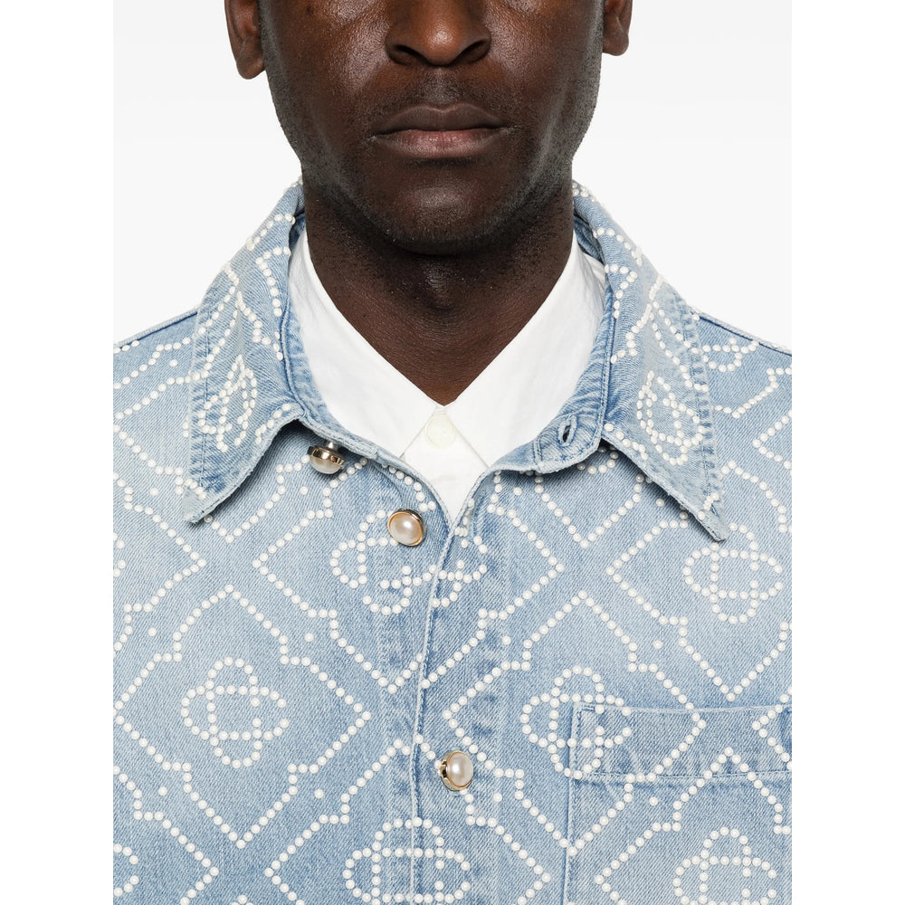 Casablanca Blue Shirts Men CASABLANCA