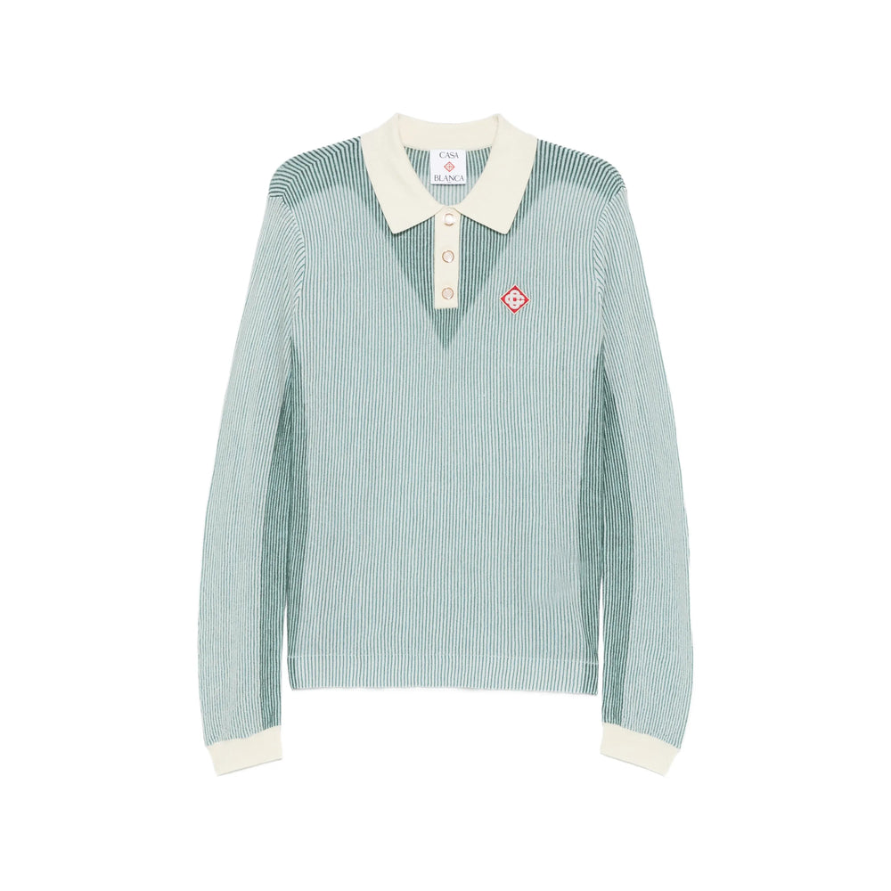 Casablanca Green Polo Shirts Men CASABLANCA