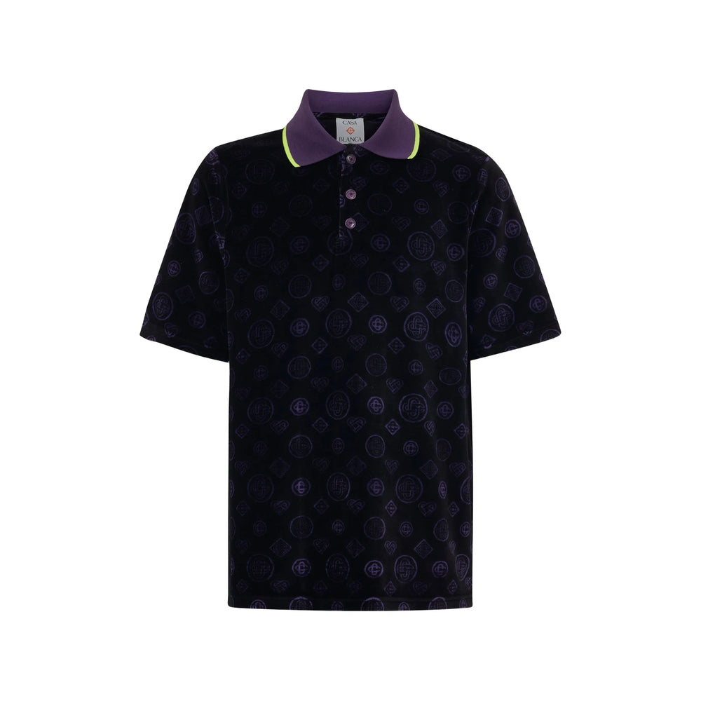 Casablanca Black Polo Shirts Men CASABLANCA
