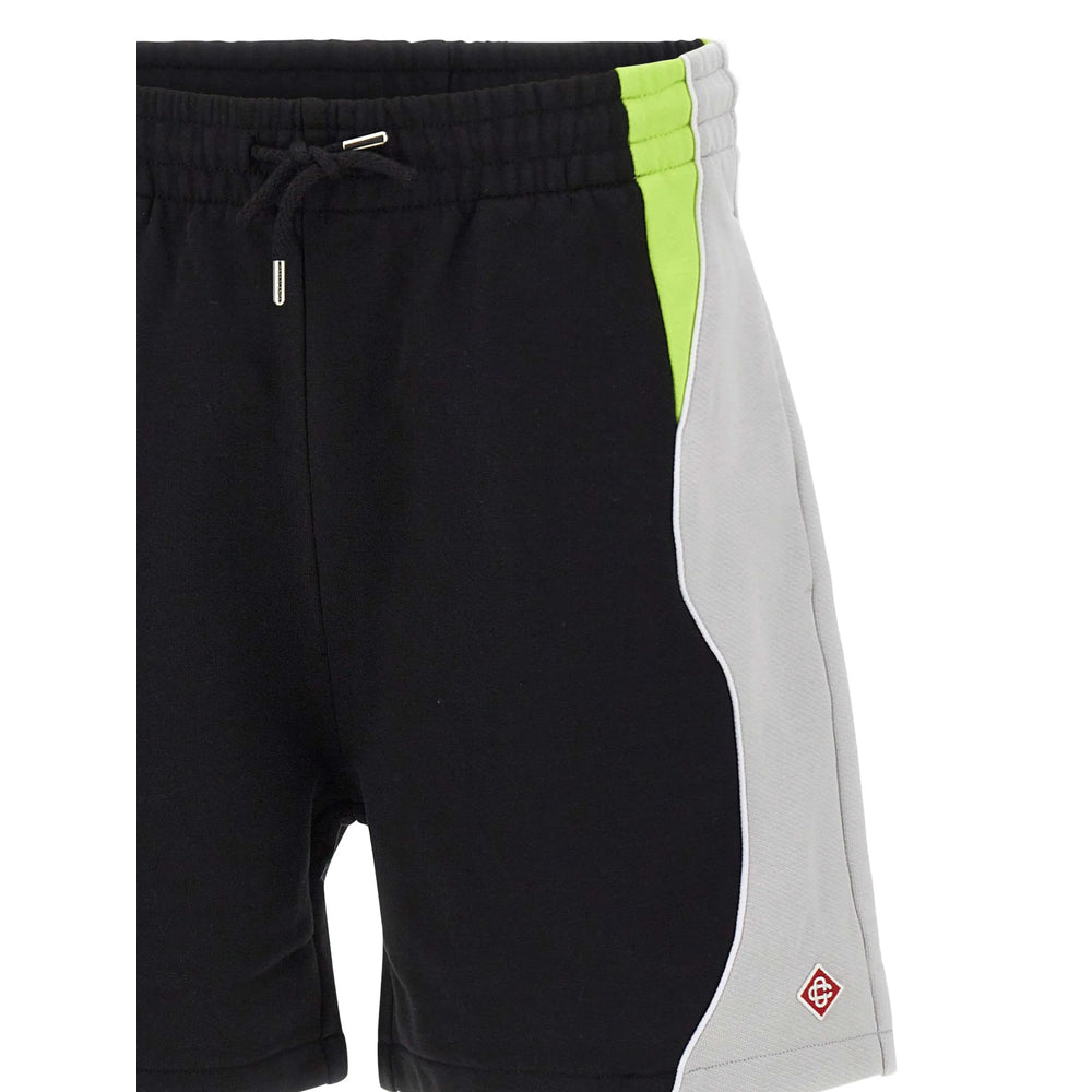 Casablanca Black Shorts - Track & Running Shorts Men CASABLANCA