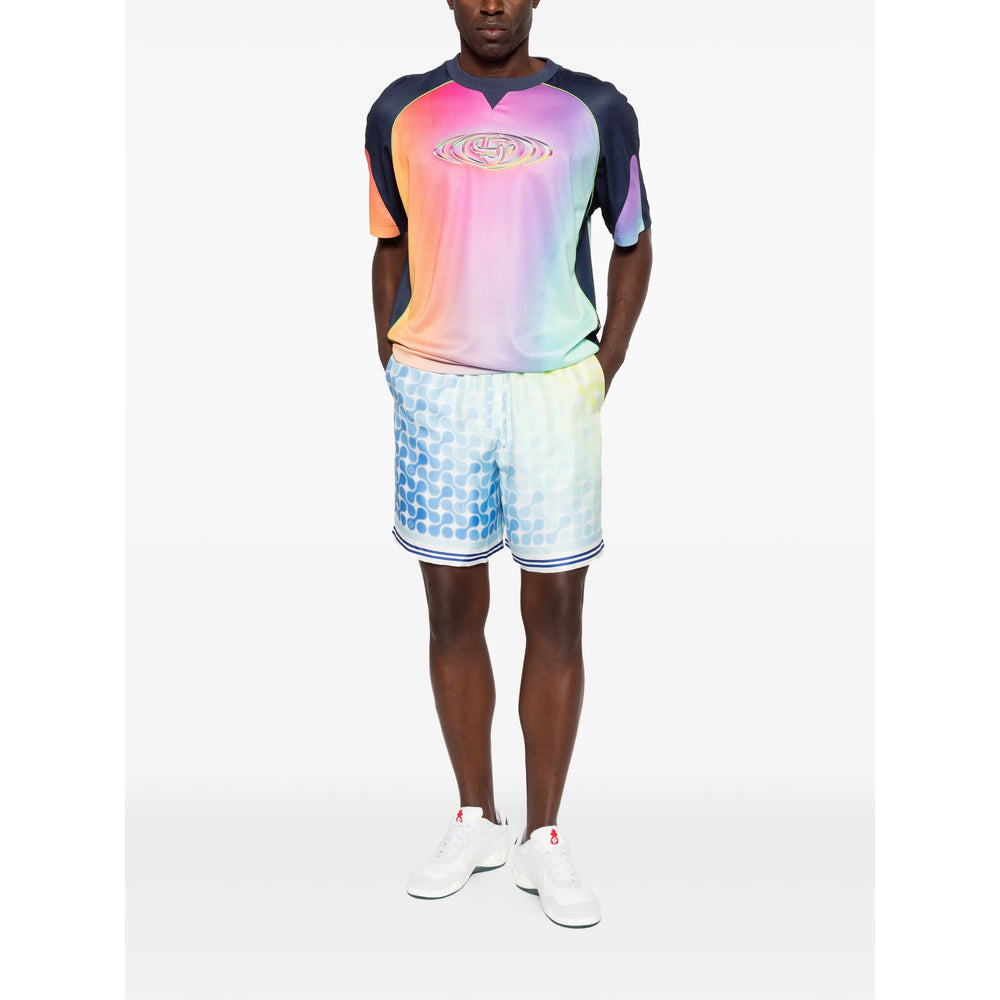 Casablanca Blue Shorts - Track & Running Shorts Men CASABLANCA