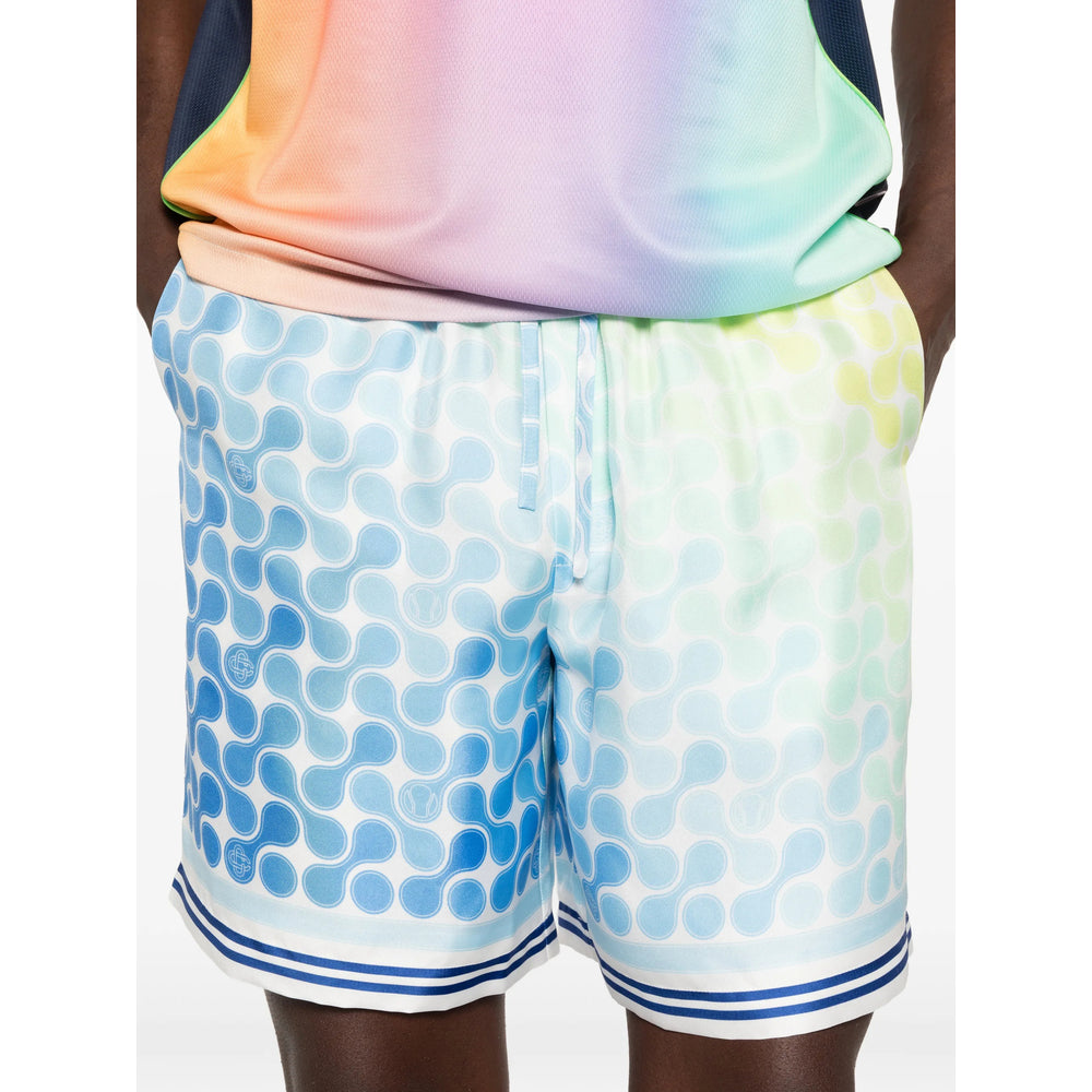 Casablanca Blue Shorts - Track & Running Shorts Men CASABLANCA