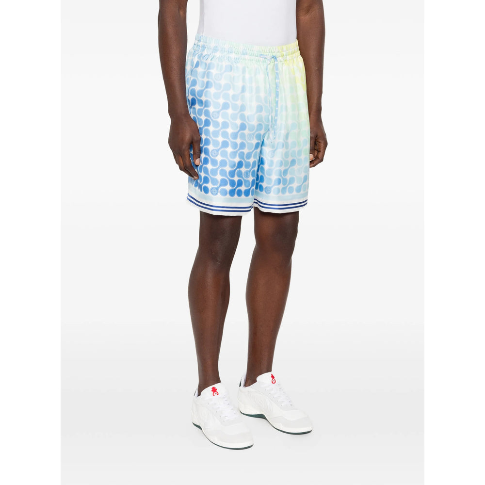 Casablanca Blue Shorts - Track & Running Shorts Men CASABLANCA