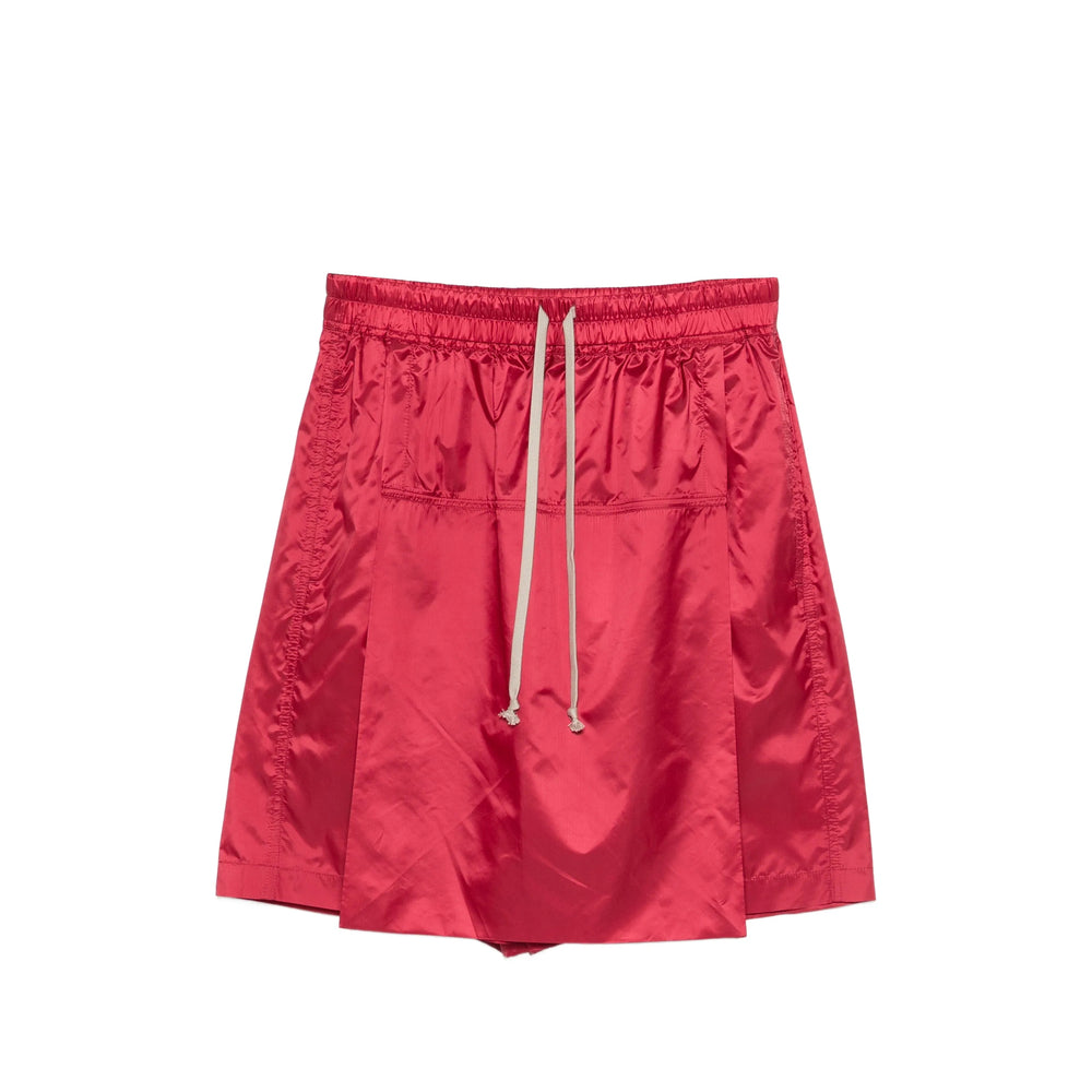 Moncler X Rick Owens Red Shorts - Drop-Crotch Shorts Men MONCLER X RICK OWENS
