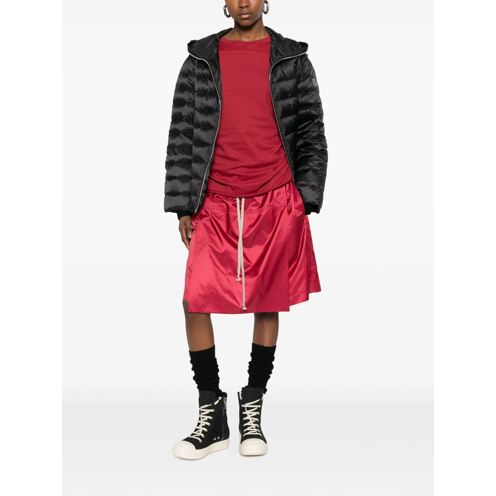 Moncler X Rick Owens Red Shorts - Drop-Crotch Shorts Men MONCLER X RICK OWENS