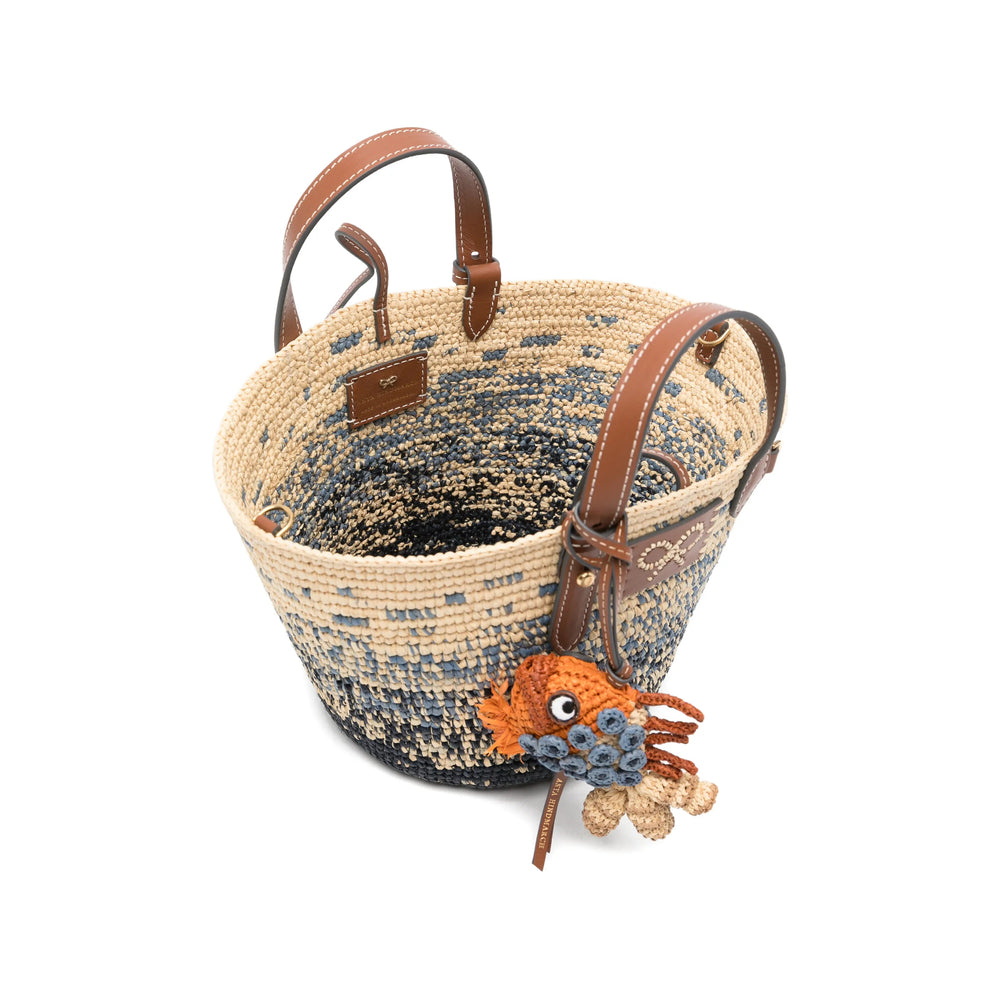 Anya Hindmarch Women Fish Embellished Raffia Mini Bag ANYA HINDMARCH